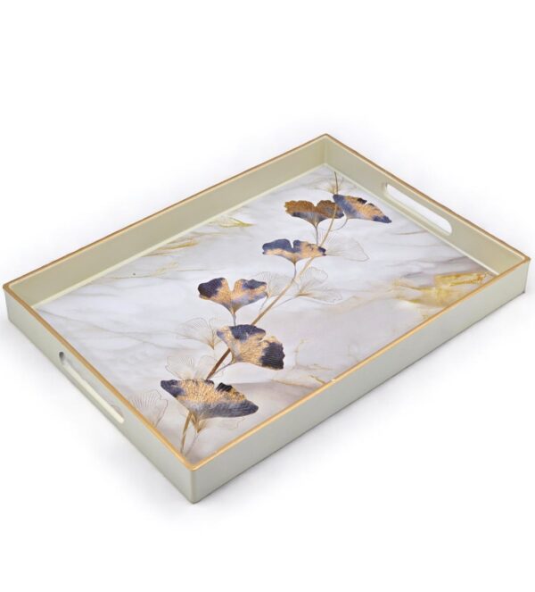 poslužavnik, poslužavnik dimenzije 39,5x29,5, cvetni poslužavnik