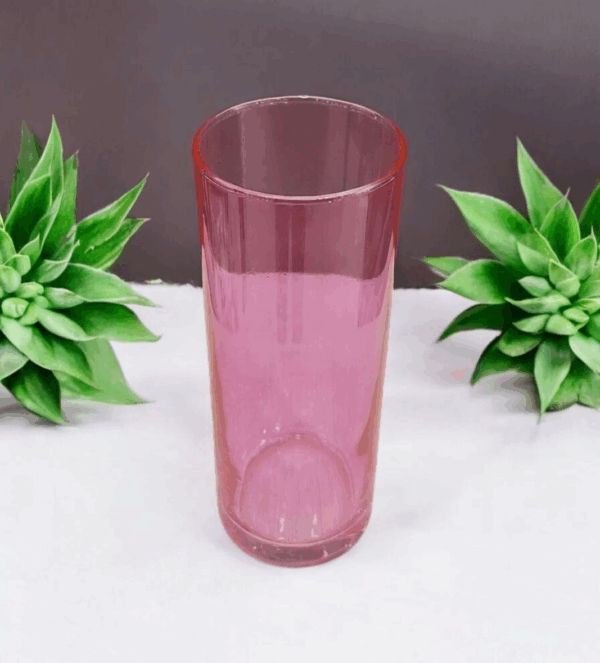 čaše, staklene čaše, čaše za sok, čaše za vodu, roze čaše
