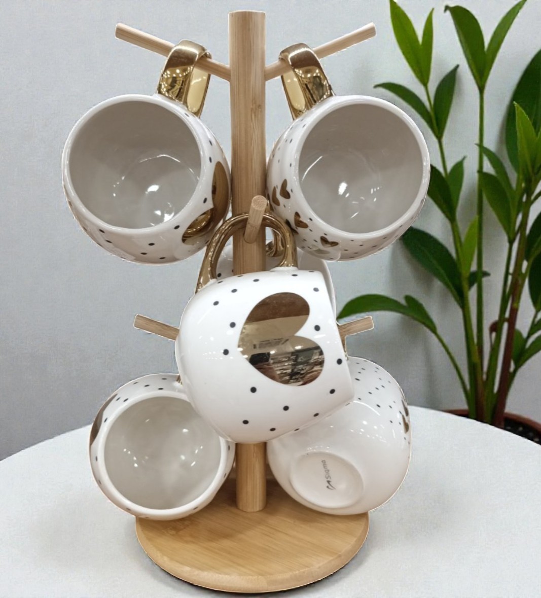 SET PORCELAN ŠOLJA NA STALKU 20402