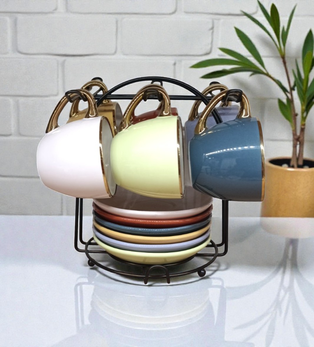 SET ŠOLJICA ZA KAFU NA STALKU 30162