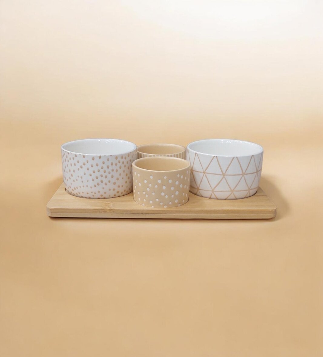 Keramičke posude na dasci 25*14.5*5cm 80783