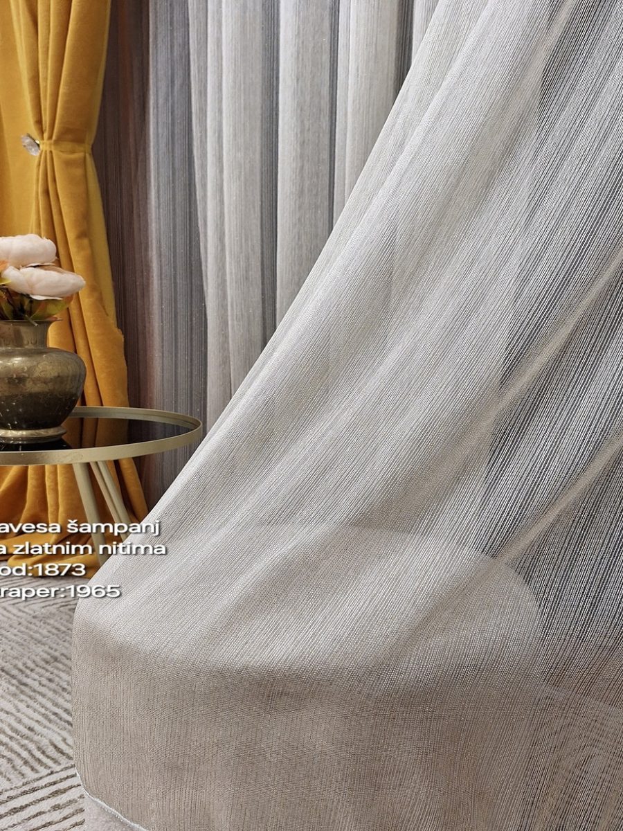 zavesa, zavese, zlatne niti, zavese na metar, jeftine zavese