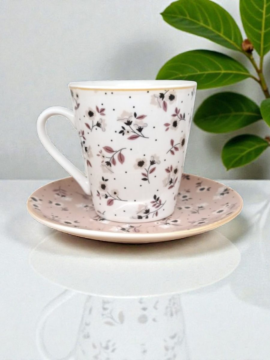 20072 PORCELAN SET ZA KAFU 150ml 6(FLOWERS)