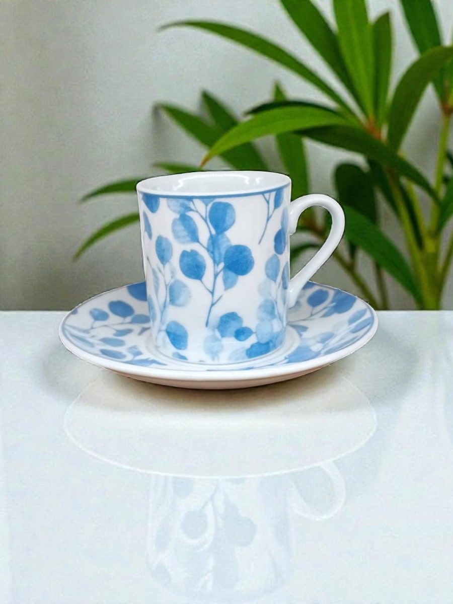 20407 PORCELAN SET ZA KAFU 120ml 61 (PLAVI LIST)