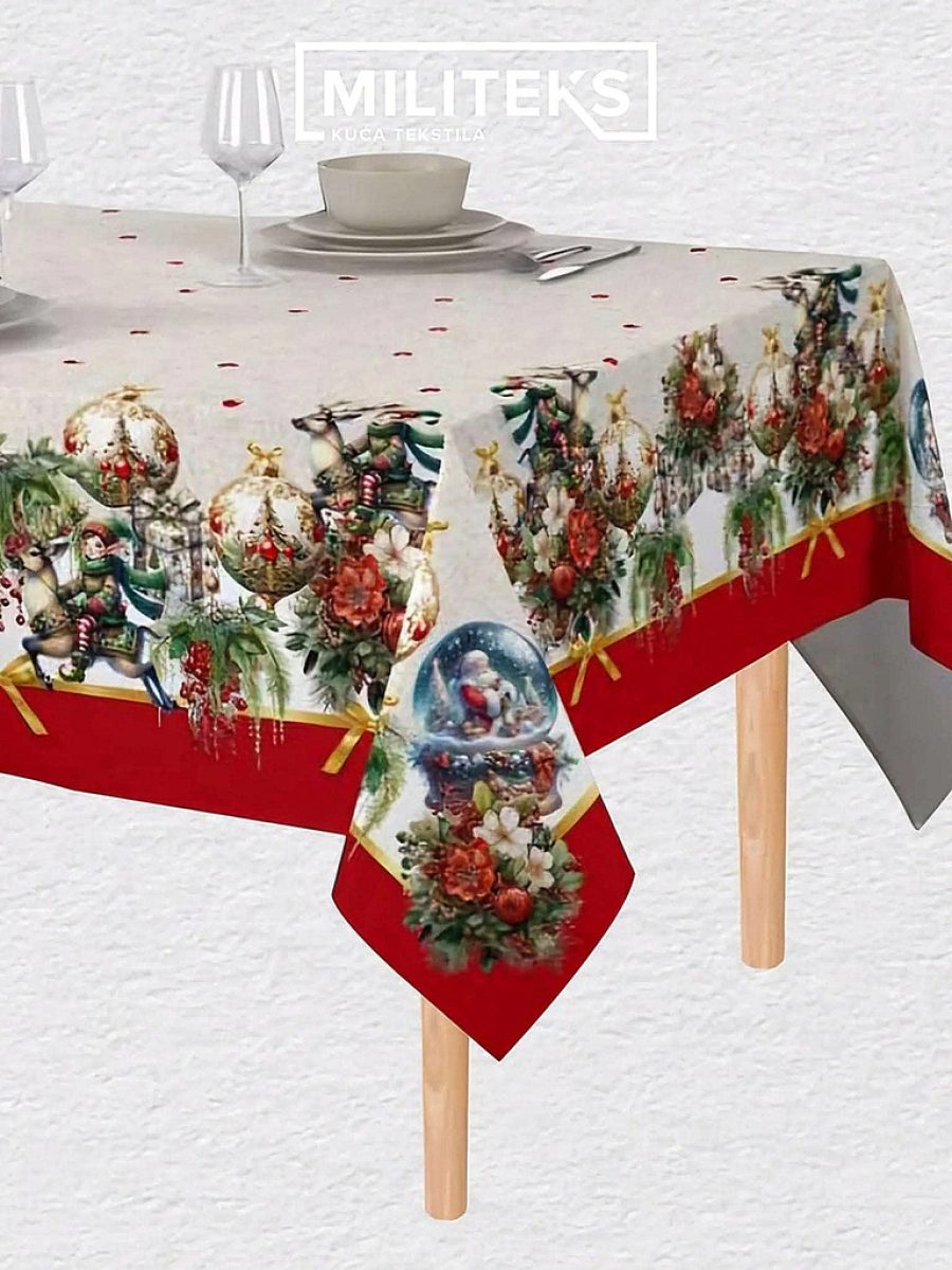 novogodišnje platno, novogodišnji stolnjak, novogodišnji stolnjaci, dekoracija, dekoracija za novu godinu,l novogodišnja trpeza