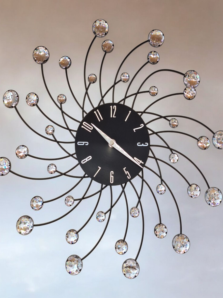 sat, zidni sat, sat sa cirkonima