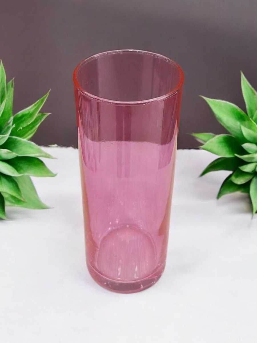 čaše, staklene čaše, čaše za sok, čaše za vodu, roze čaše