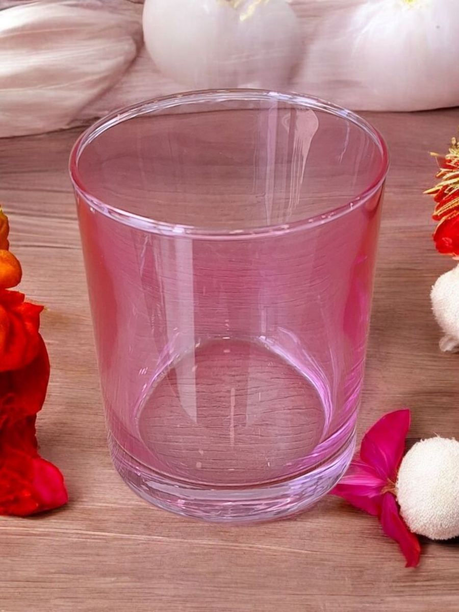 čaše, staklene čaše, čaše za sok, čaše za vodu, roze čaše