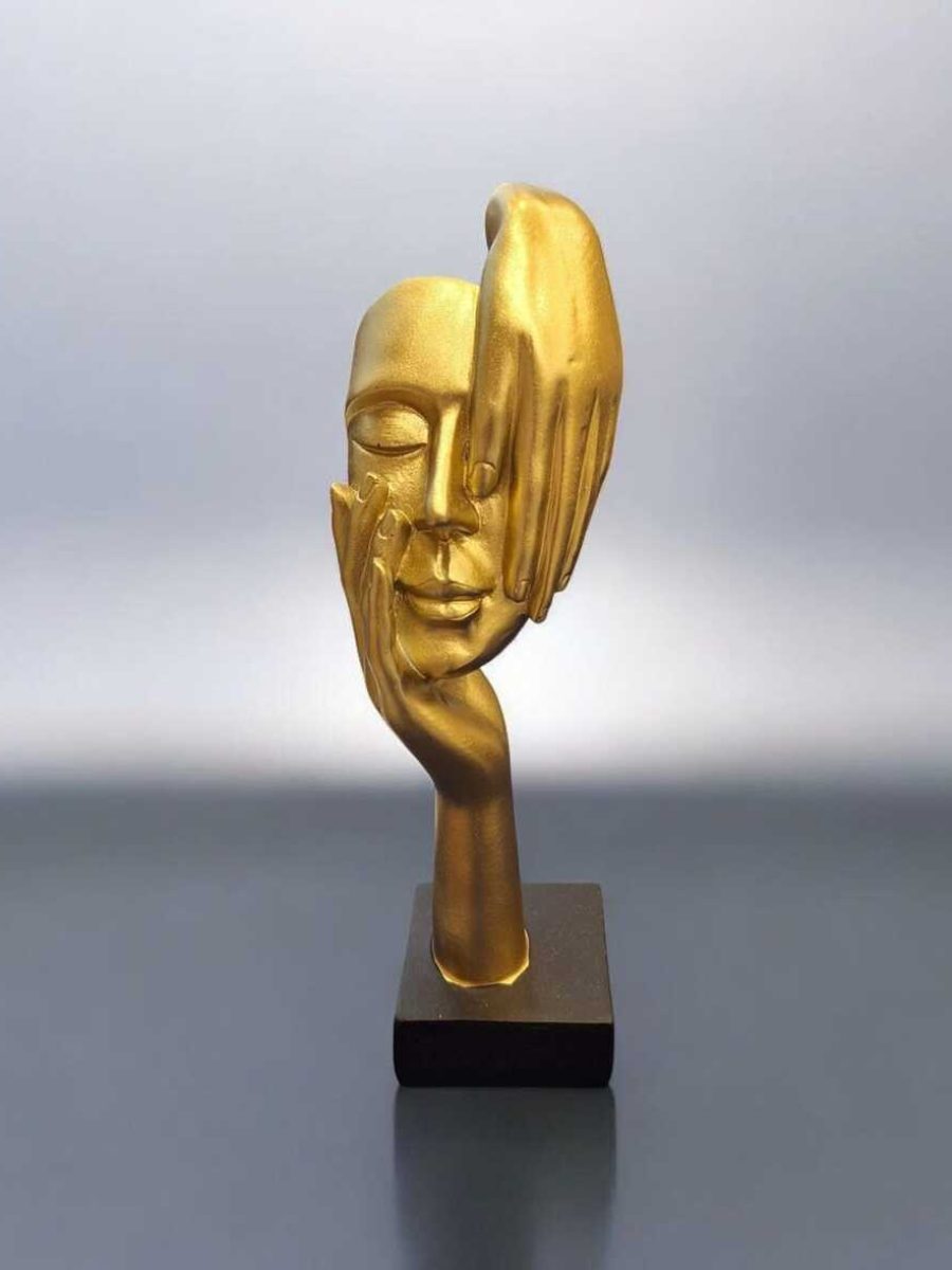 50040 FIGURA ZLATNO LICE figura, dekoracija, zlatna figura, figura lice