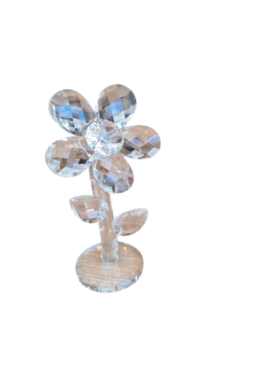 figura staklena, stakleni cvet, dekoracija za kuću