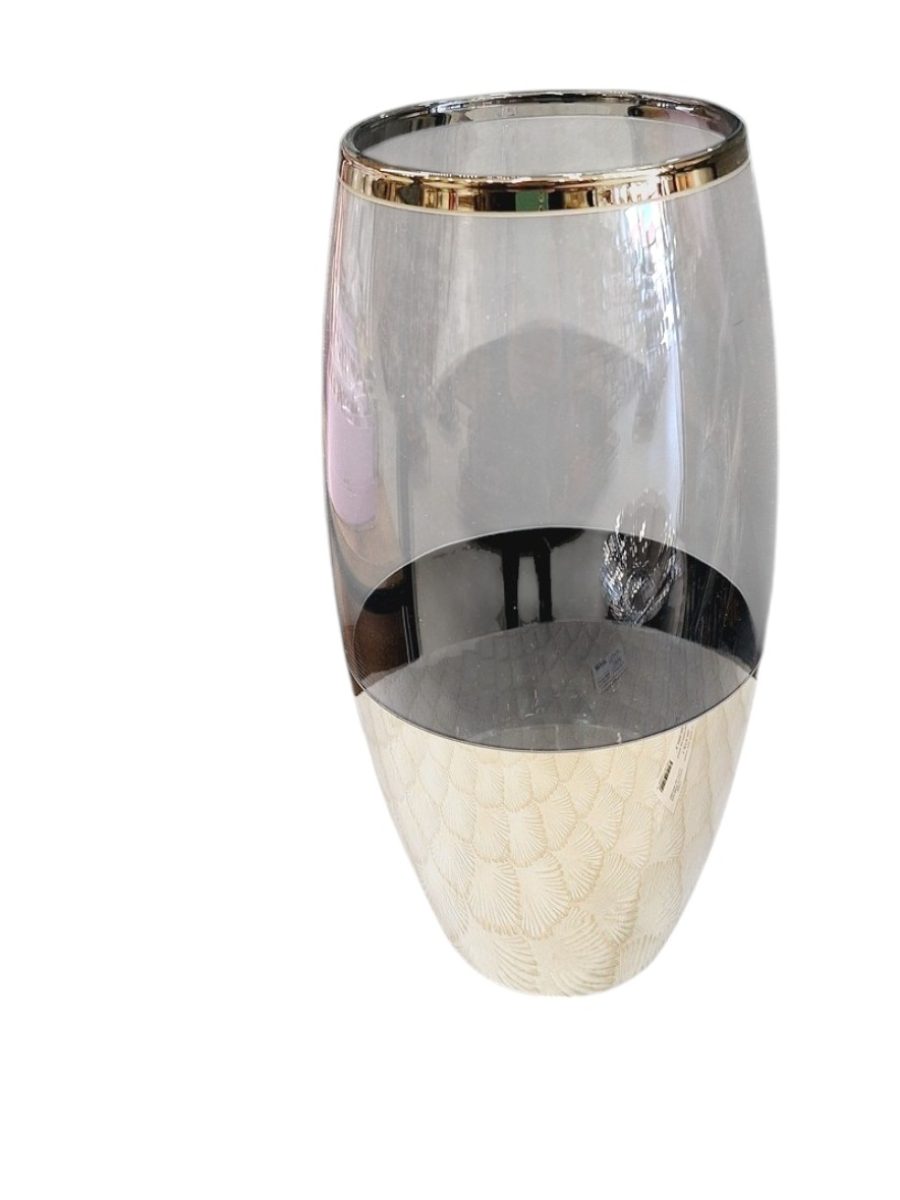 vaza, vaza za cveće, vaza sa zlatnim detaljima