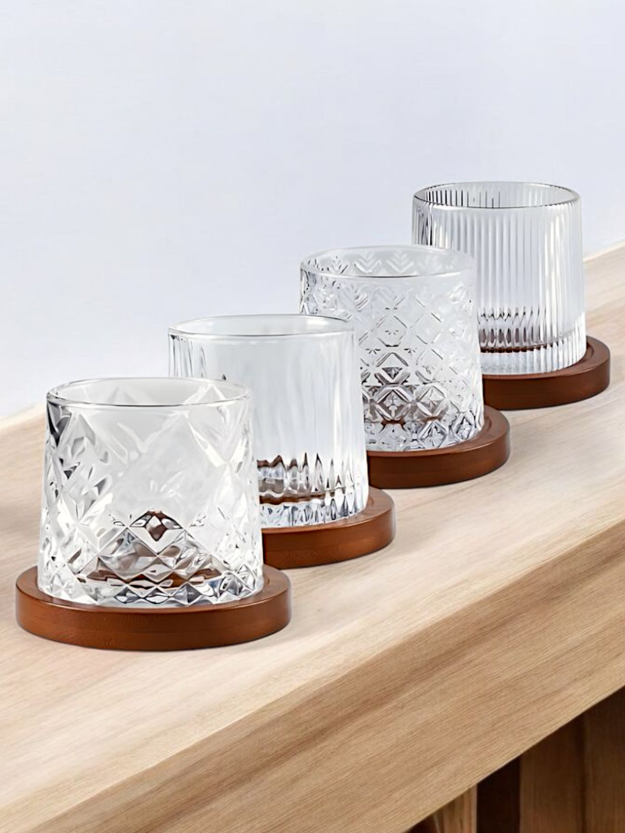 Čaše za fiski, viski, čaše za viski koje se okreću, čaše za viski sa rotirajućim dnom, čaše za viski koje se vrte