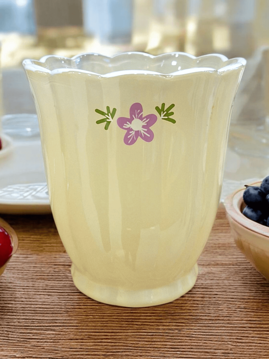 čaše za vodu, čaše, žute čaše