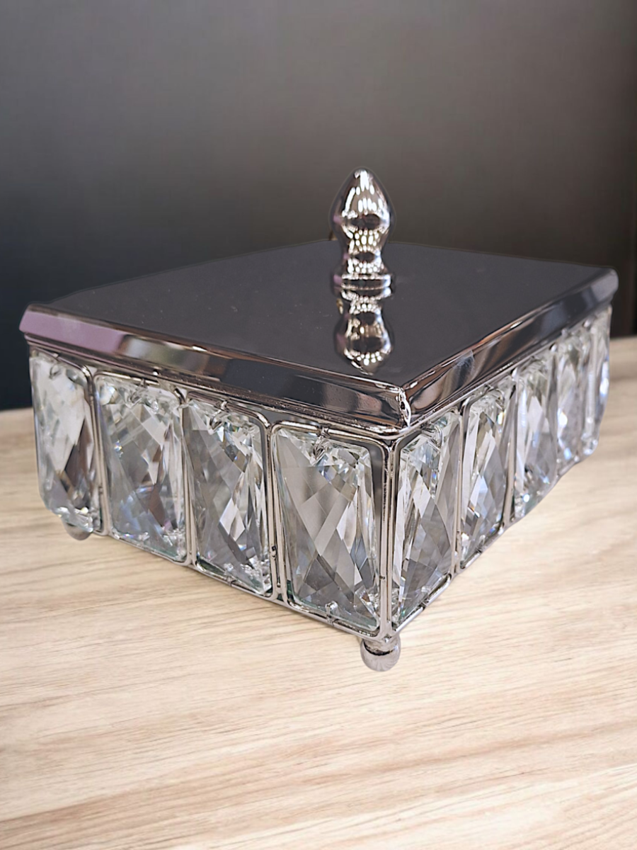 kutija za nakit, kutija sa cirkonima, staklena kutija