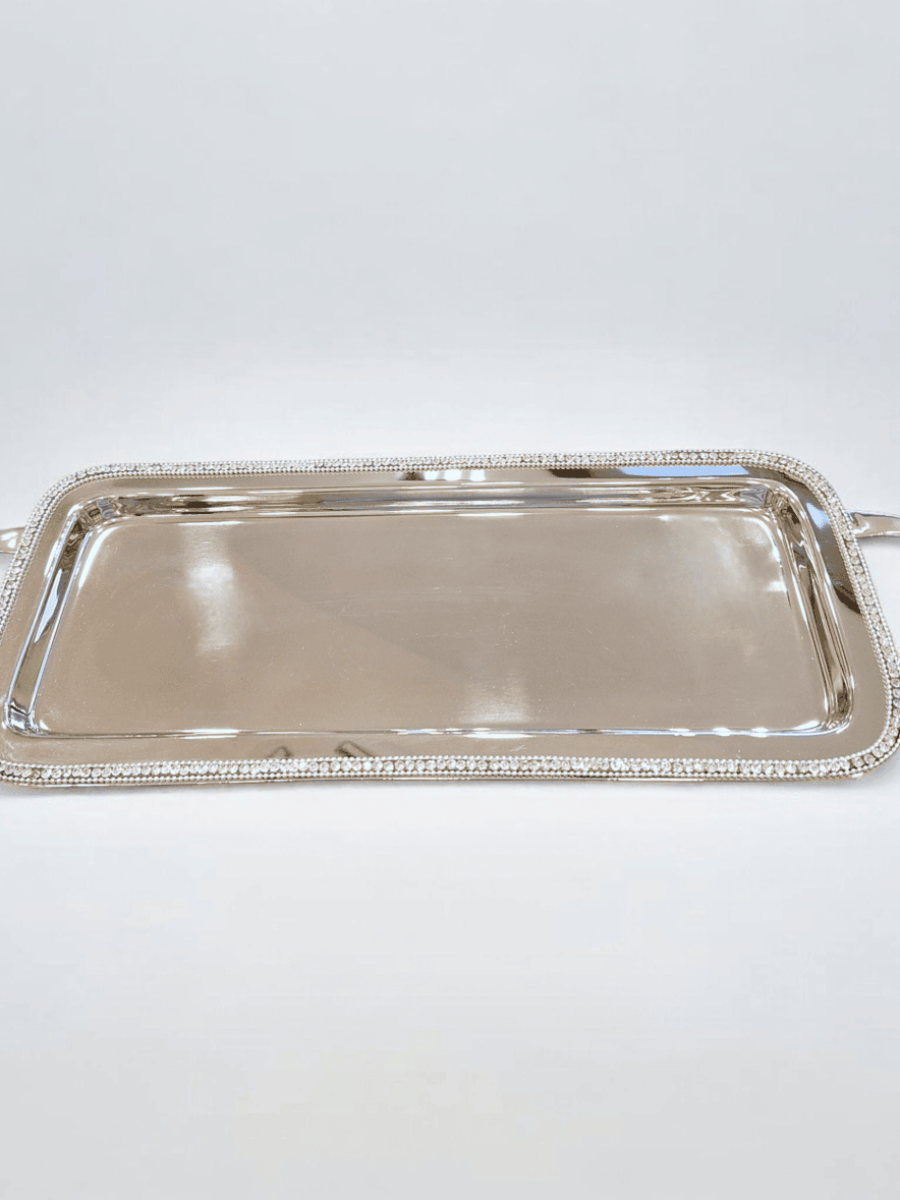 pošlužavnik, poslužaonik, poslužavnici, srebrni poslužavnik, posluzaonik elegant square