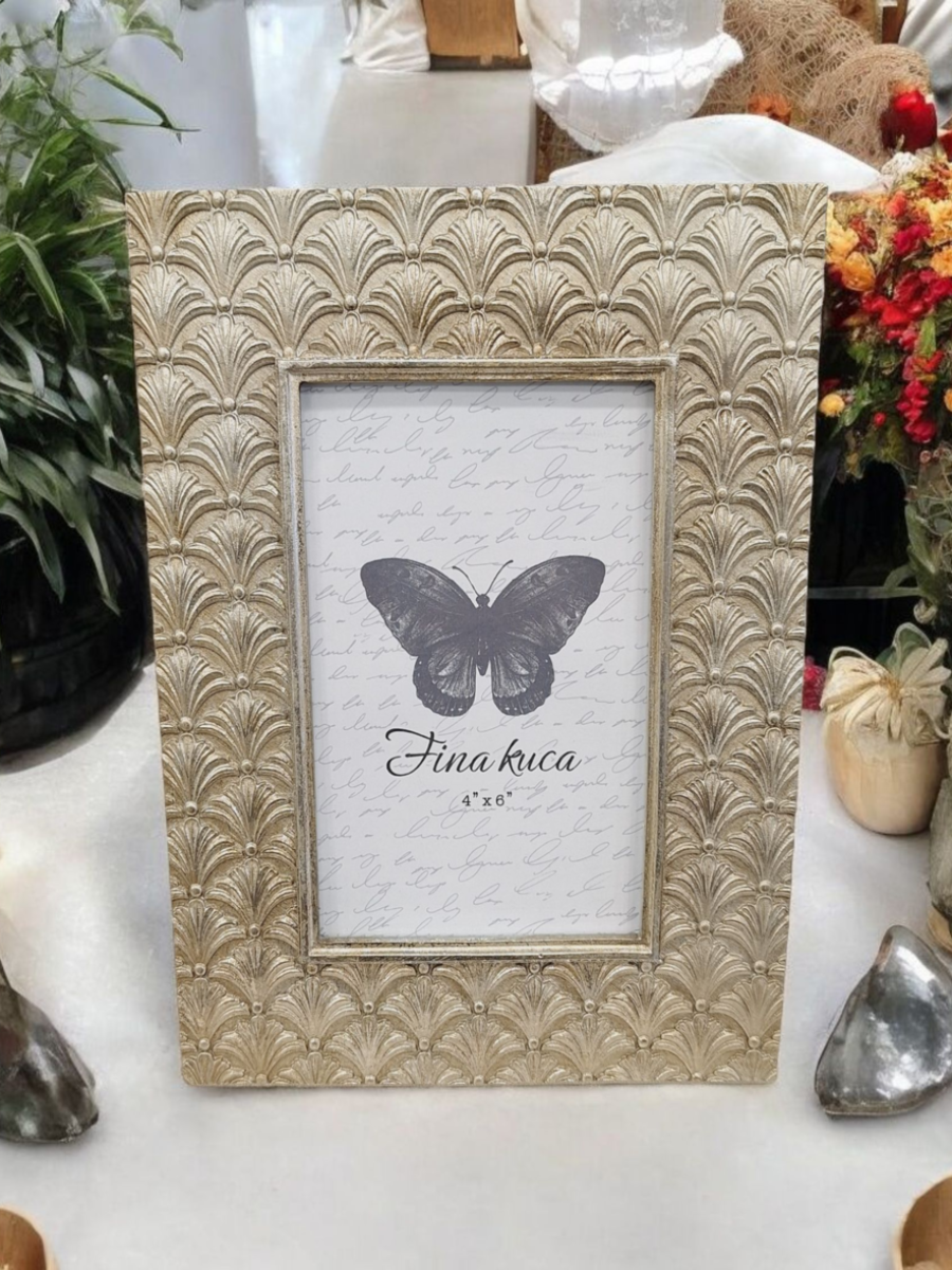 foto ram u boji starog zlata, foto ram za sliku 10x15cm, elegantni foto ram