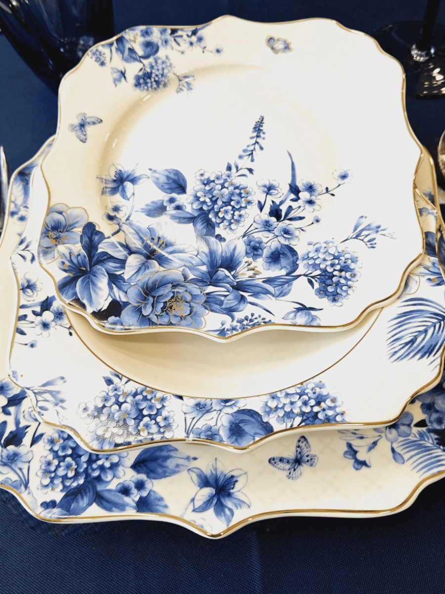 servis za ručavanje, servisi za ručavanje, tanjiri, plavi servis za ručavanje, servis tanjira blue