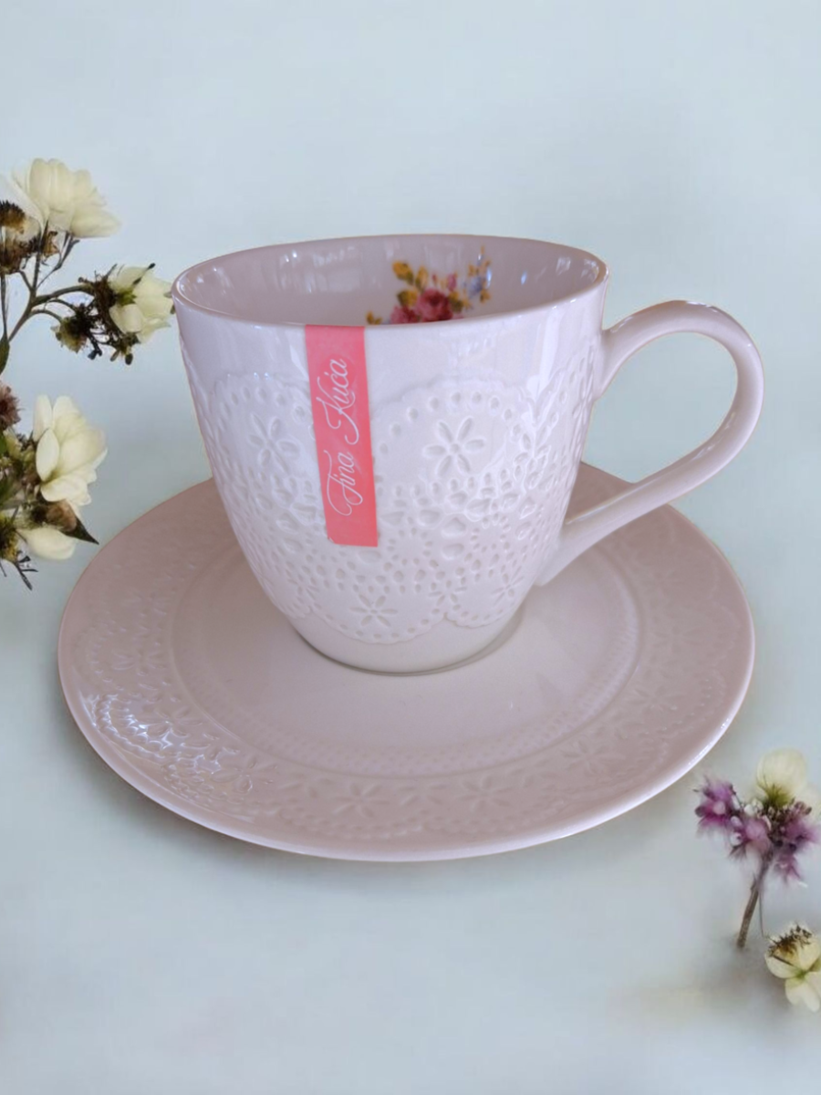 60220 SET ŠOLJA ZA KAFU ČIPKA