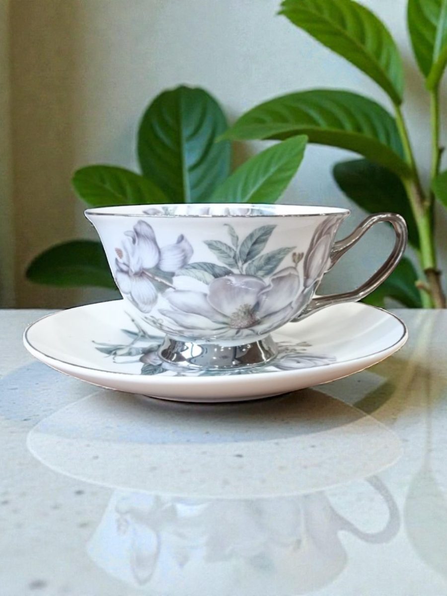 60246 SOLJE ZA KAFU S2 SILVER FLOWE