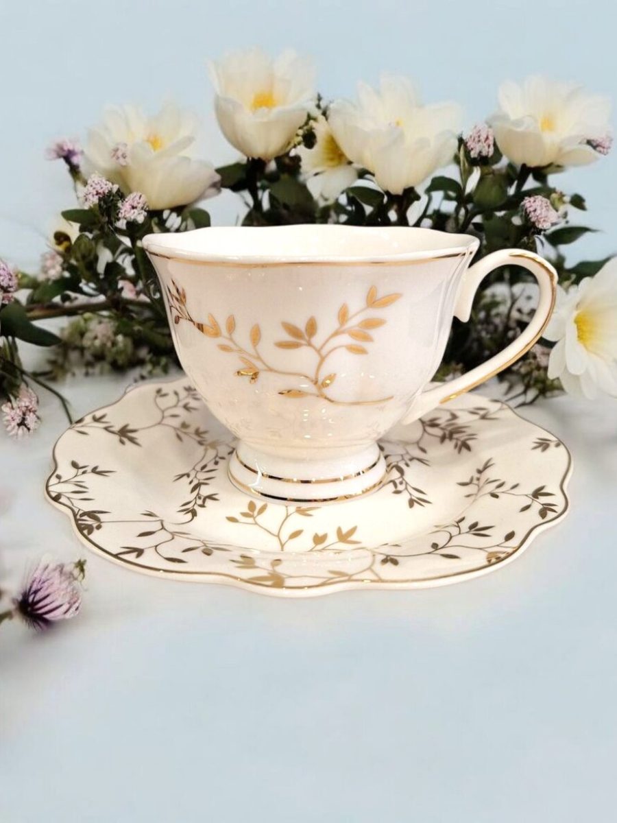 šolje za kafu, šolje za kafu sa zlatnim detaljima, elegantne šolje za kavu, komplet šolje za kafu,