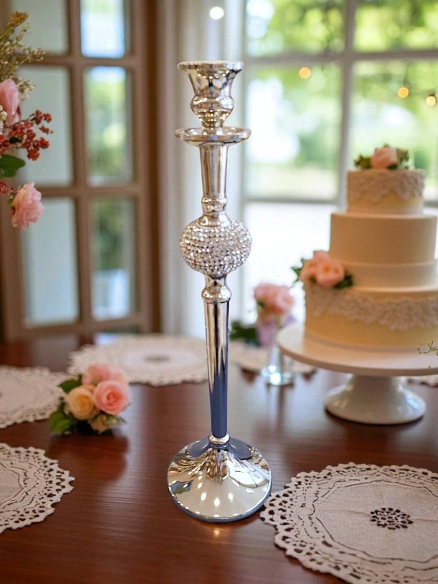 svećnjak, svećnjaci, srebrni svećnjak, elegantni svećnjak