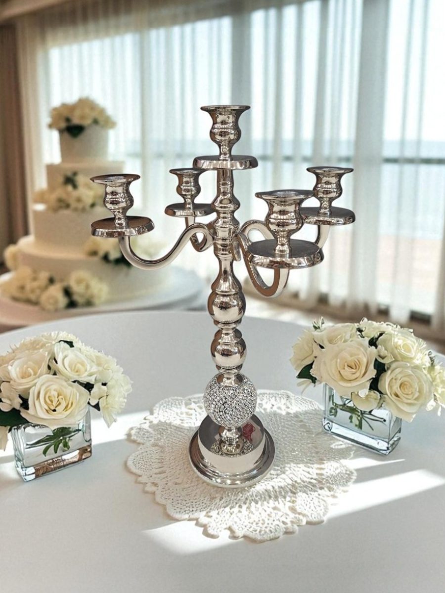 svećnjak, svećnjaci, srebrni svećnjak, elegantni svećnjak
