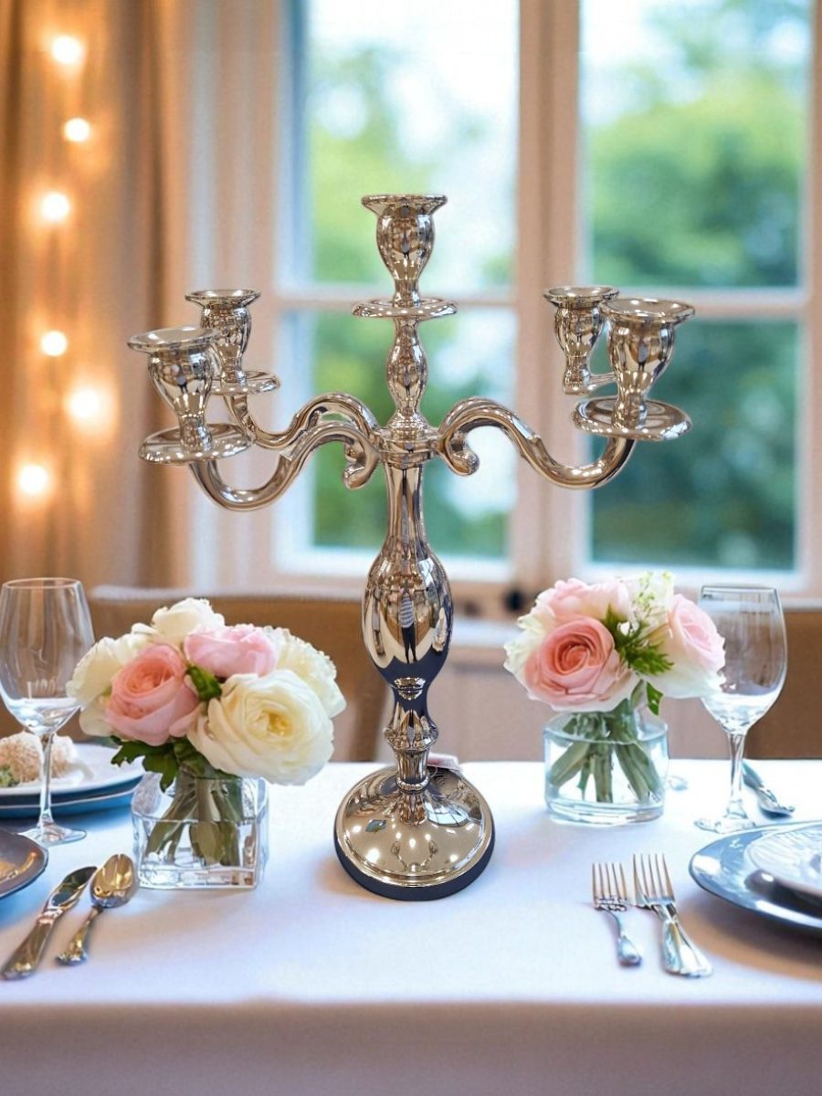 svećnjak, svećnjaci, srebrni svećnjak, elegantni svećnjak