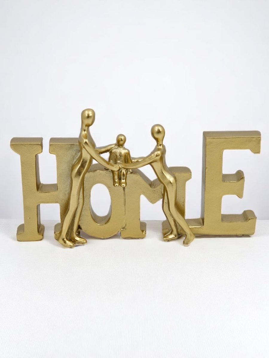 dekoracija, figura porodice, zlatna figura porodice