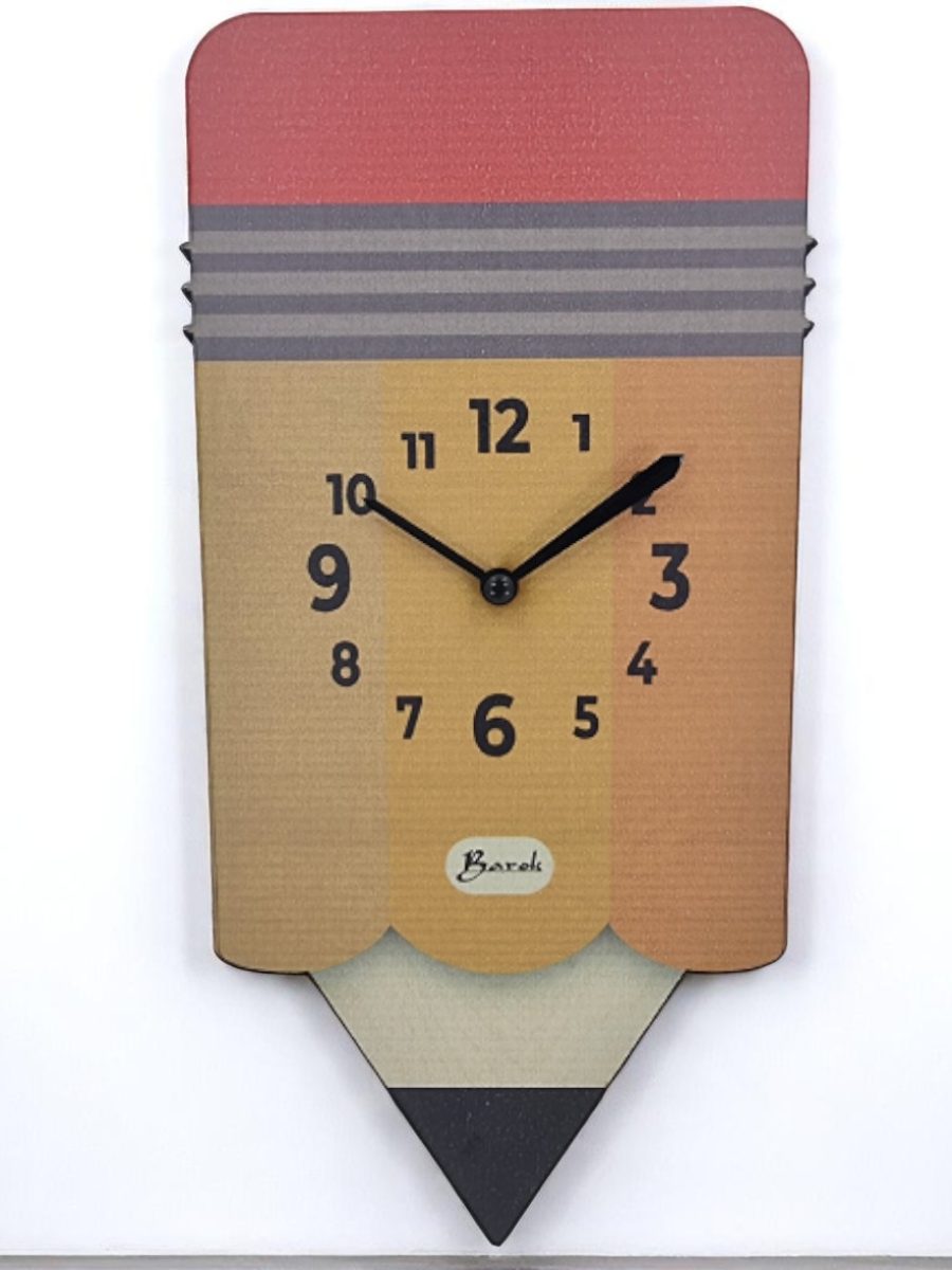 sat, sat za dečiju sobu, sat oblika olovke, dekoracija