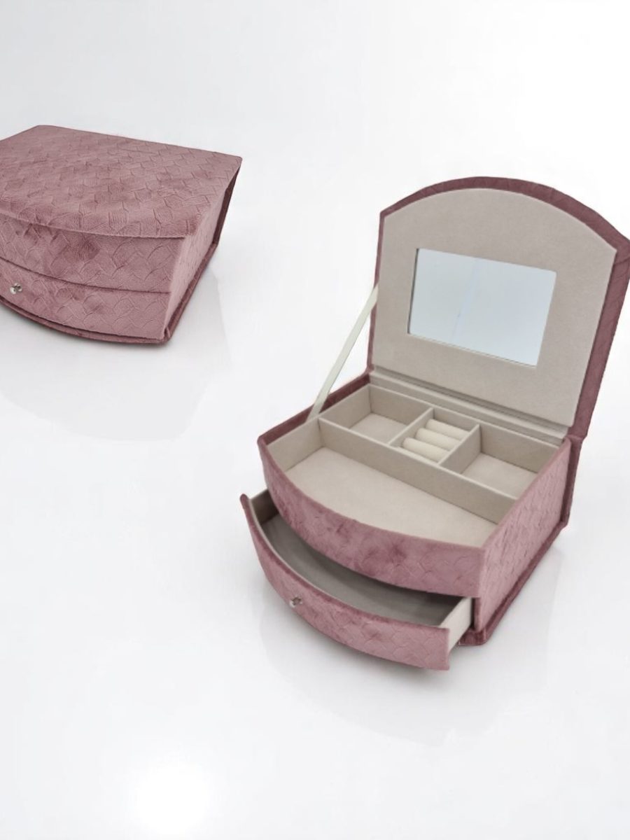 kutija za nakit, kutija za nakit kao poklon, kutija roze boje