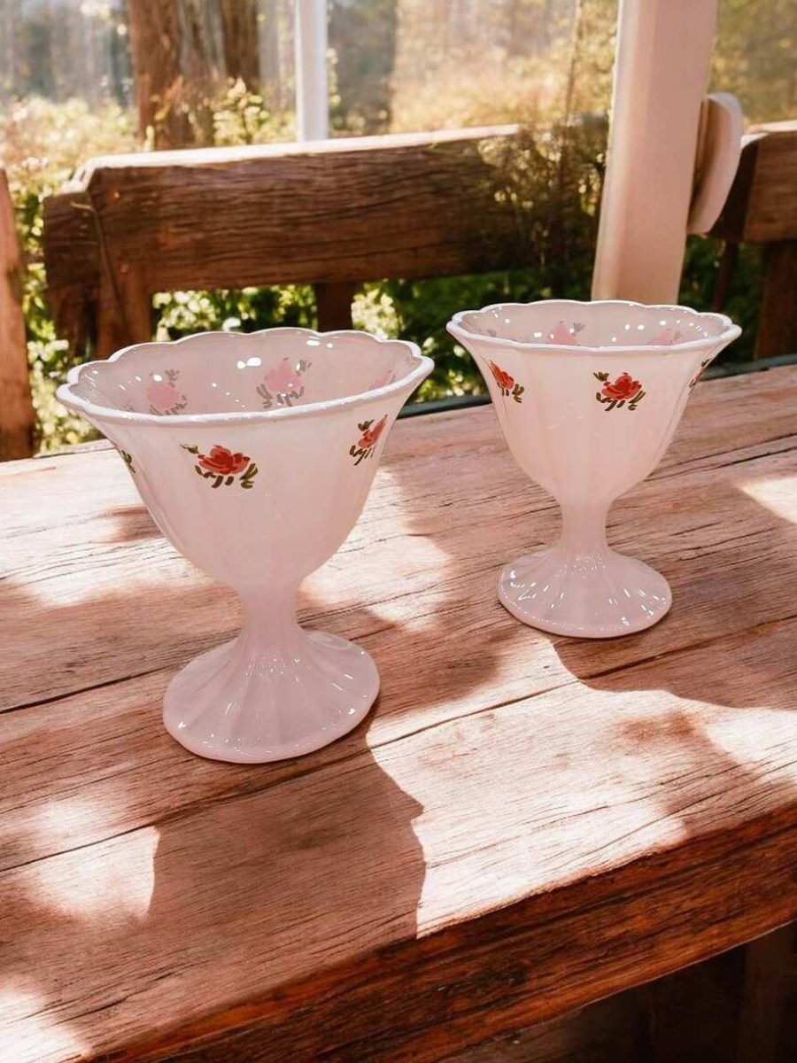 Čaše za služenje set 4 pink-60449