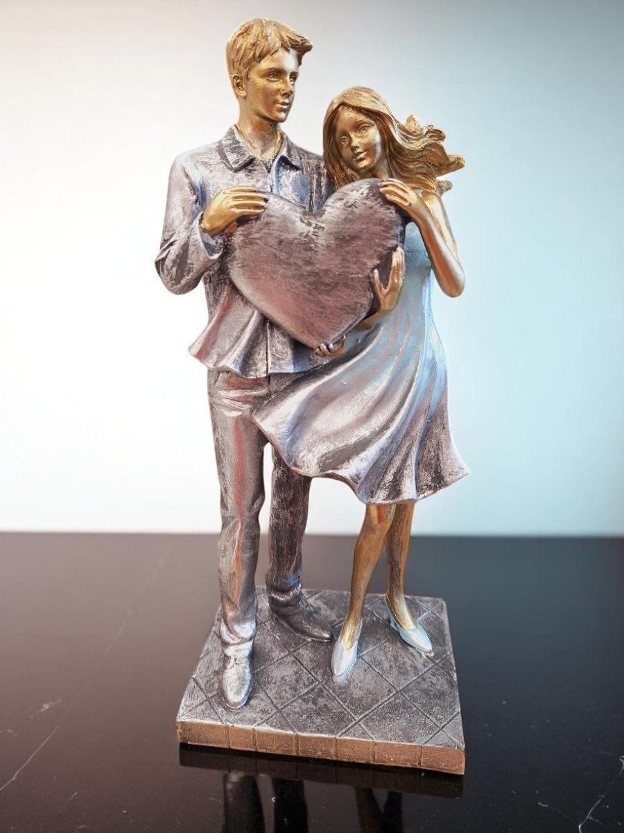 dekorativna figura par, dekorativna figura, dekorativne figure, figura od polirezina, dekoracija, dekoracija za kuću