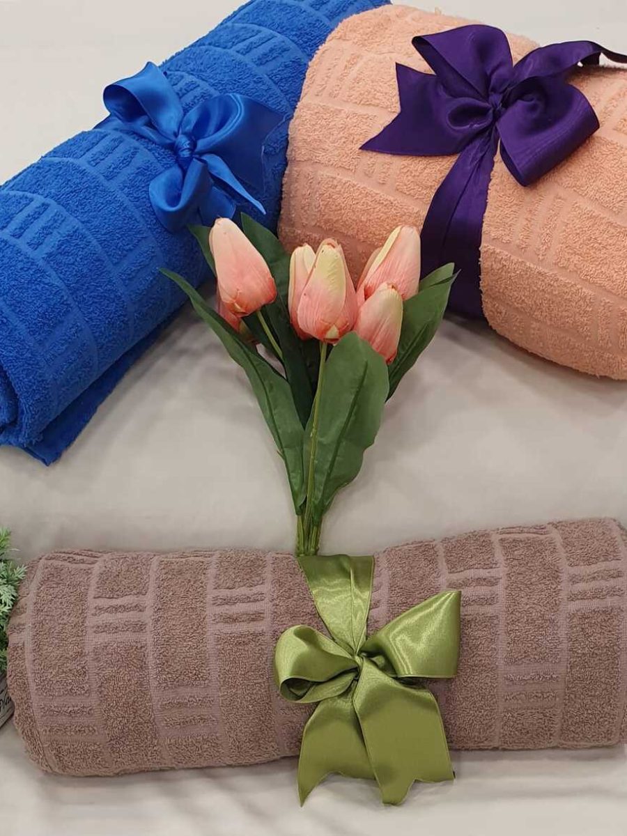 Frotirski prekrivač-200cm x 220cm-kapućino