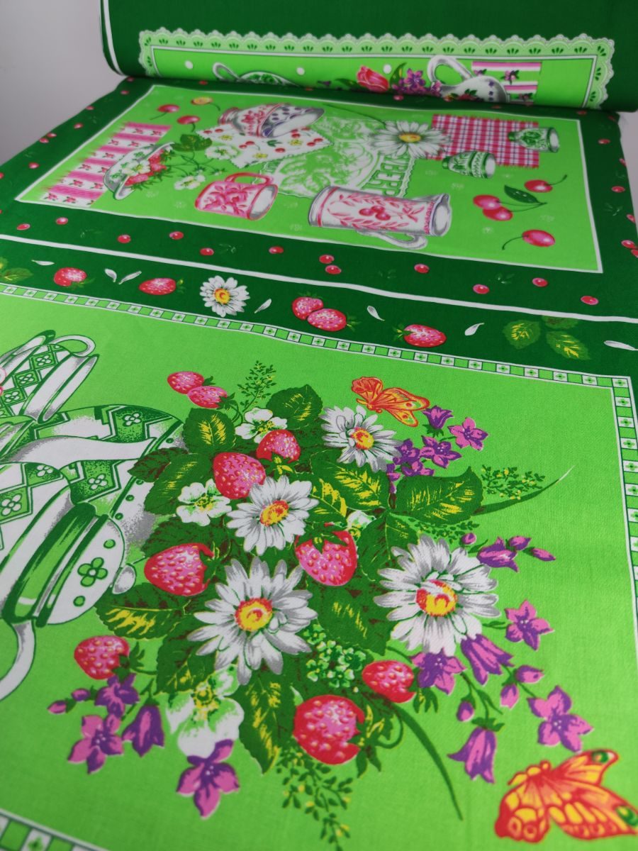 Materijal-za-kuhinjske-krpe-3334-zeleno-posudje