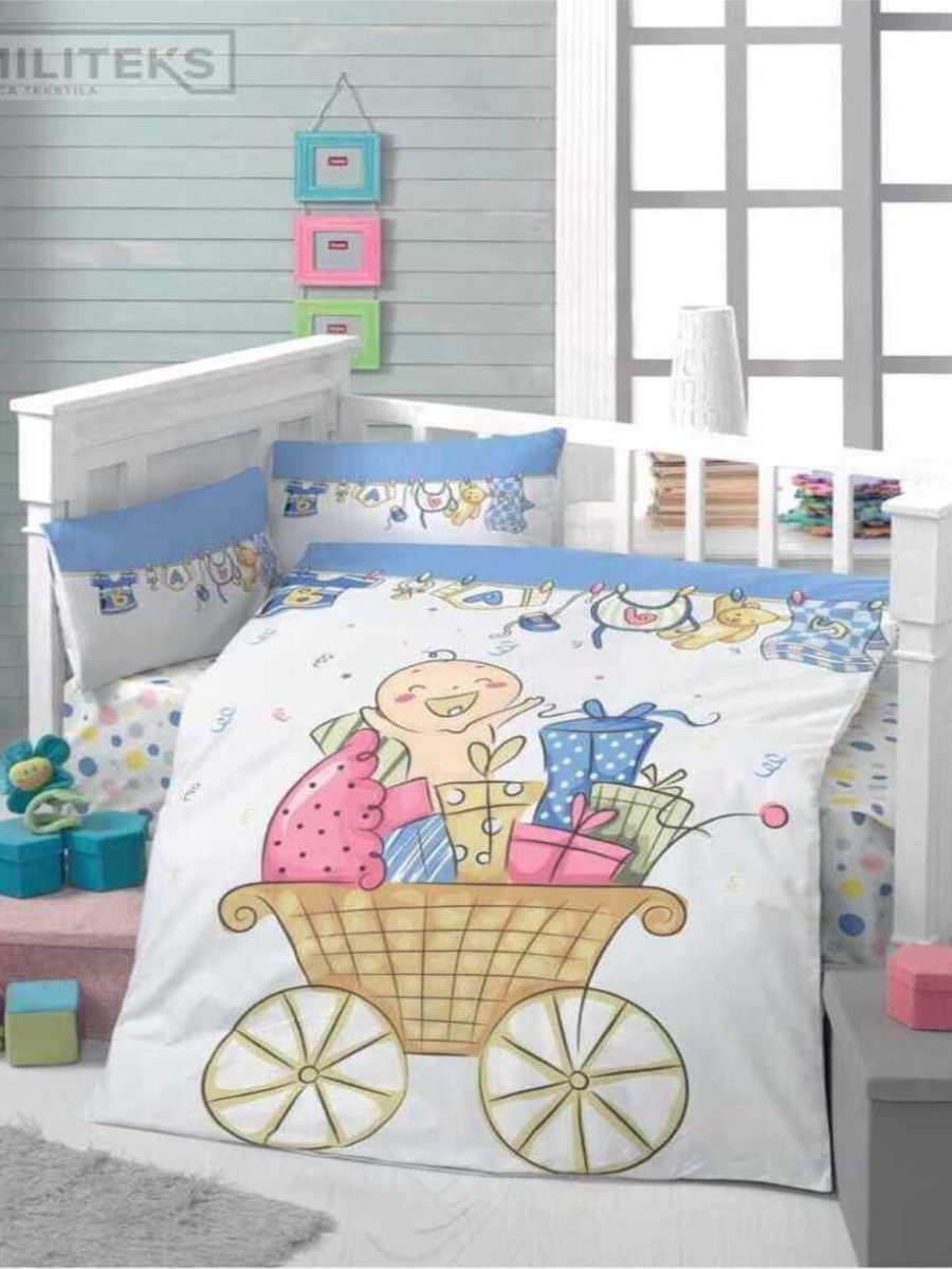 Pamučna posteljina za krevetac-12 Pamučna posteljina za krevetac-12