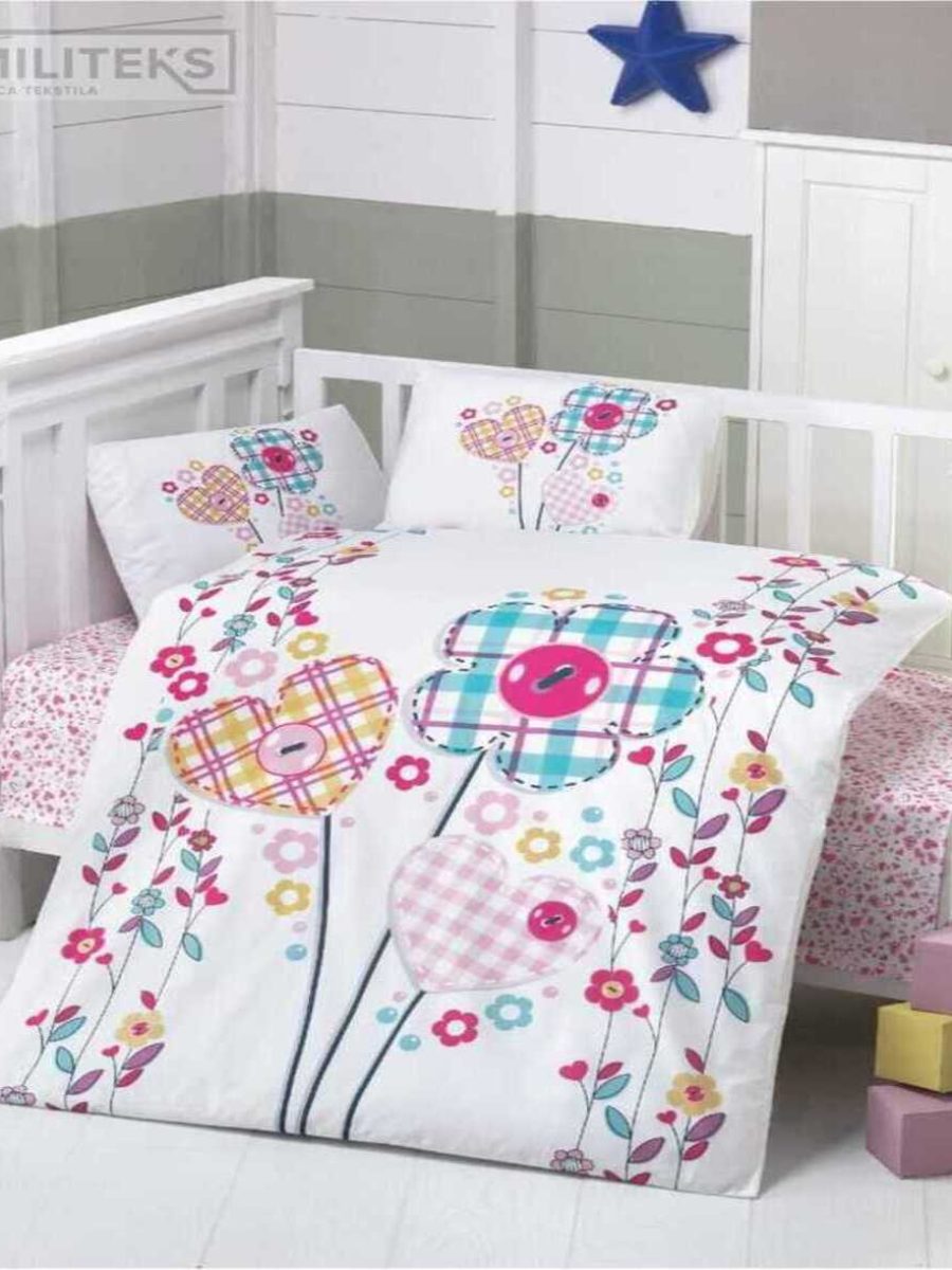 Pamučna posteljina za krevetac-9 Pamučna posteljina za krevetac-9