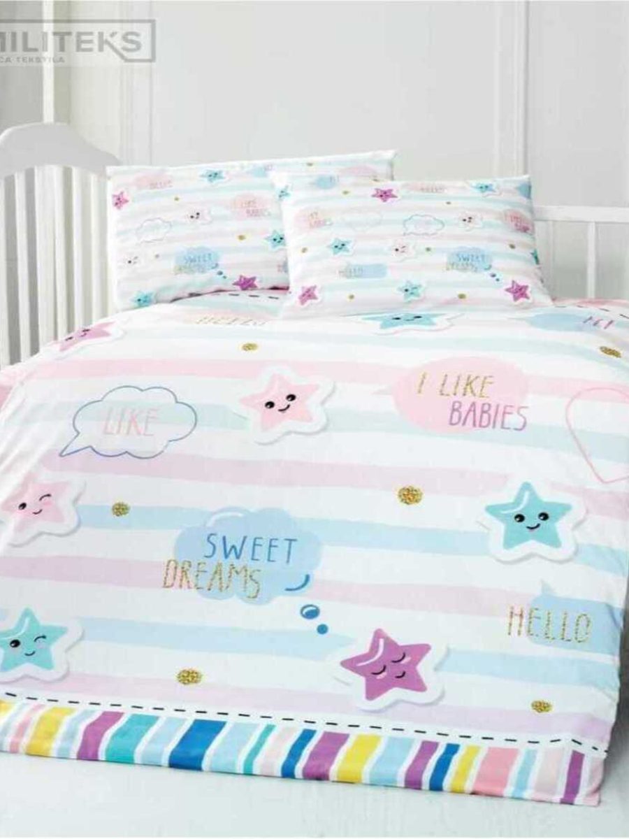 Pamučna posteljine za krevetac-2 Pamučna posteljine za krevetac-2