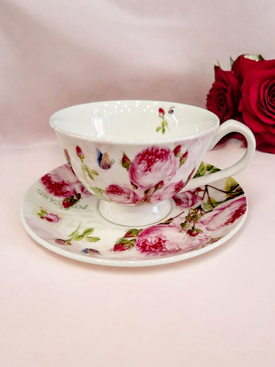 šolje za kafu, roman rose šolje za kafu, šolje za kafu sa ružama