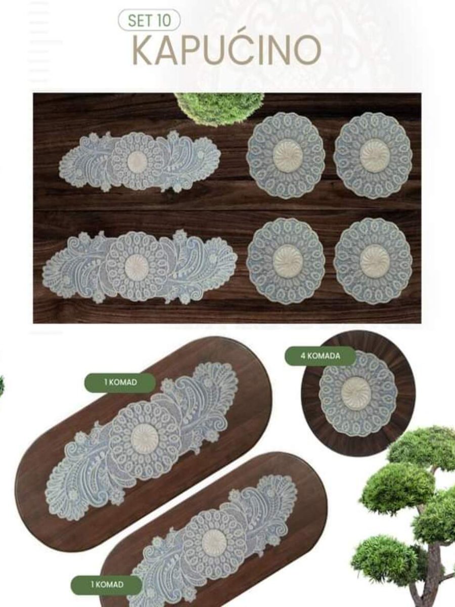 Set nadstolnjaka 10-kapućino