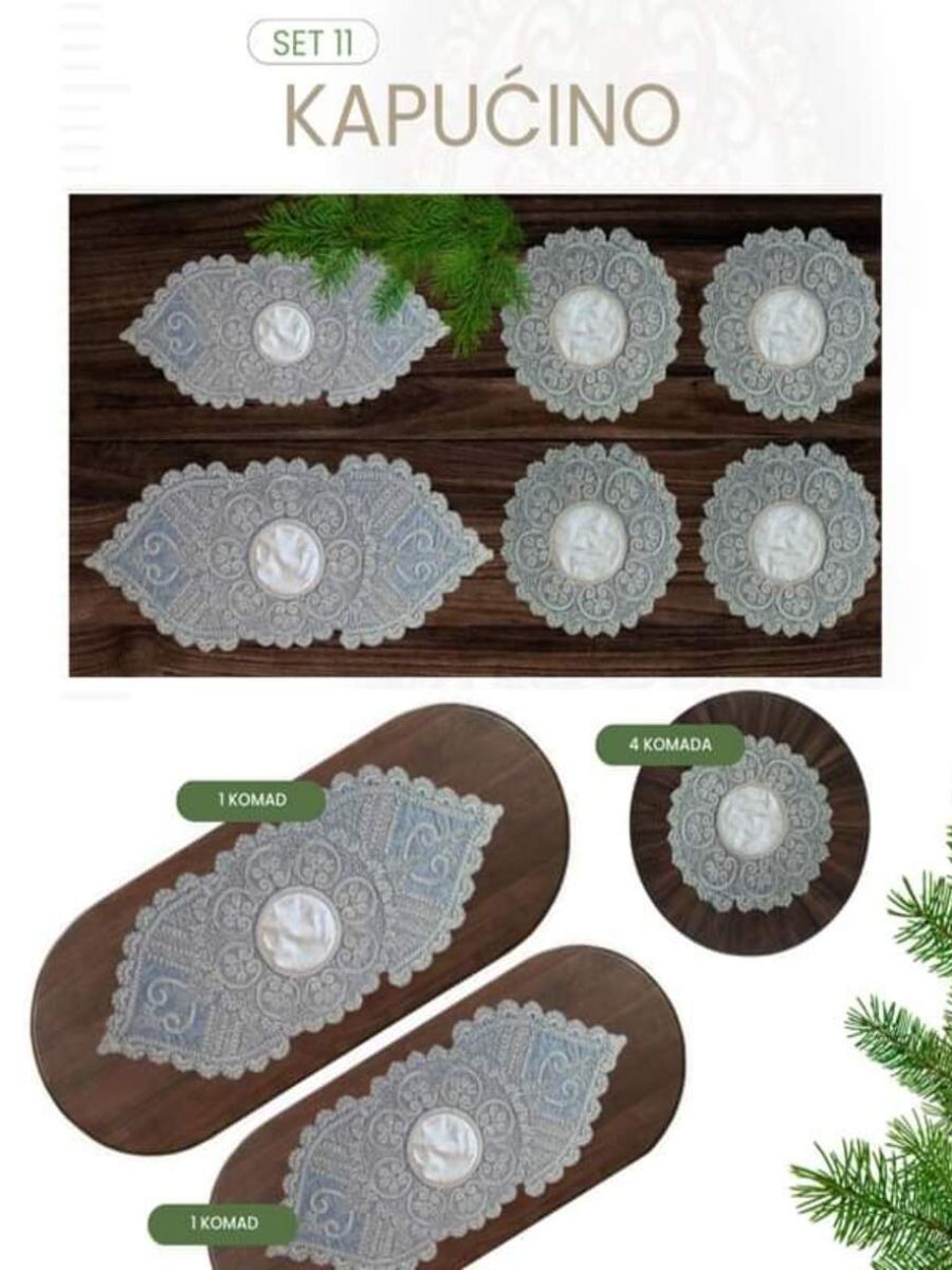 Set nadstolnjaka 11-kapućino