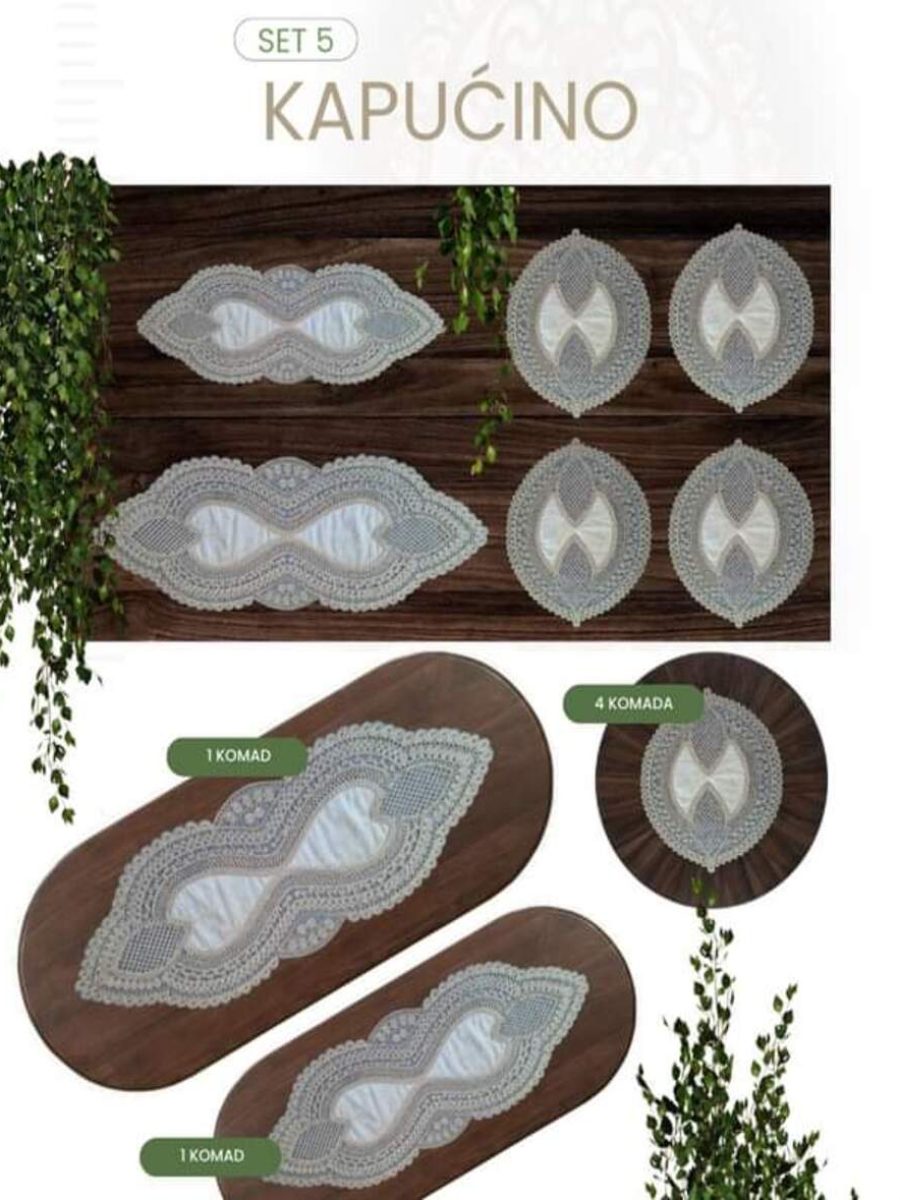 Set nadstolnjaka 5-kapućino