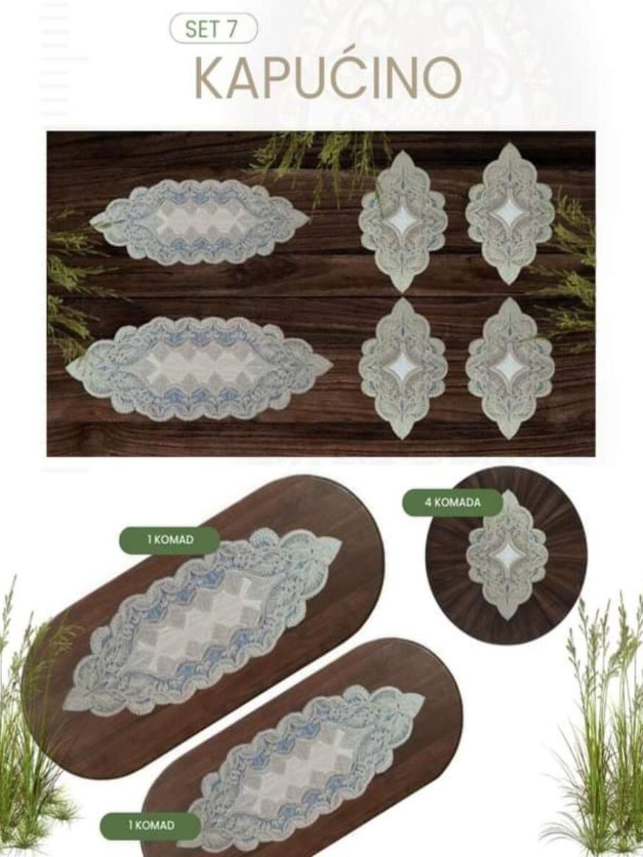 Set nadstolnjaka 7-kapućino