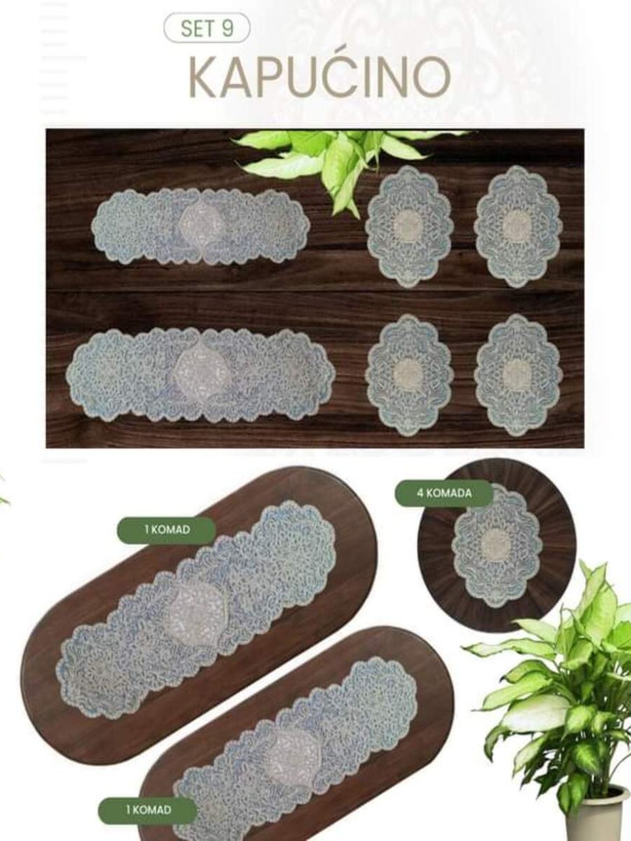Set nadstolnjaka 9-kapućino