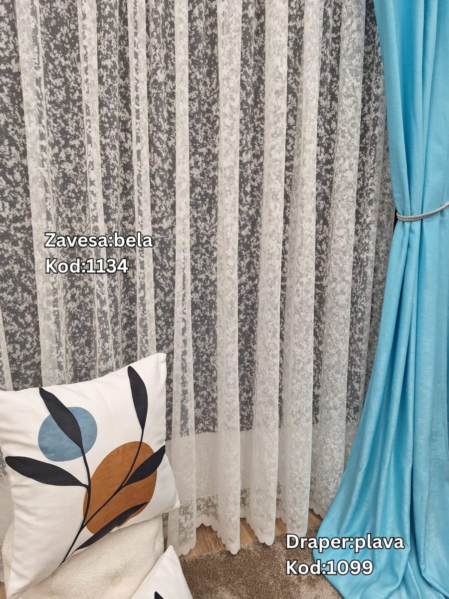 Zavesa 1134-bela