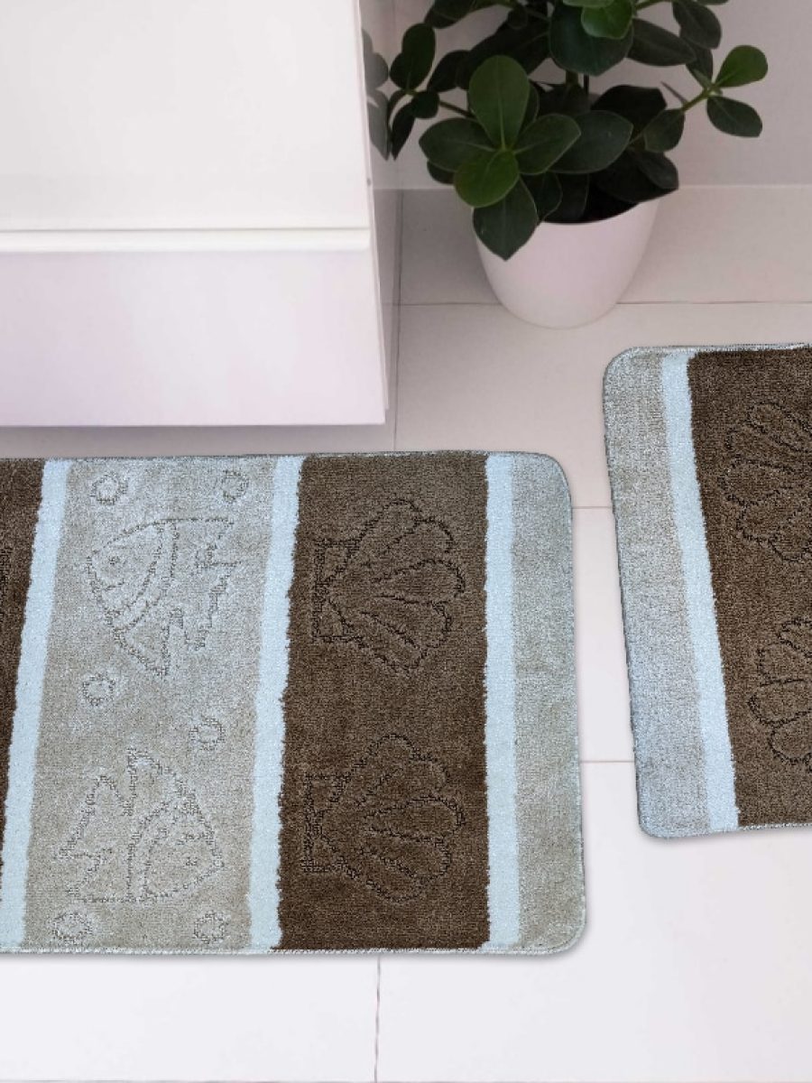 prostirka 50x80cm skoljke braon