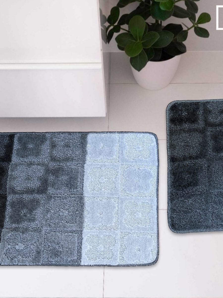 prostirka 60x100cm cvet siva